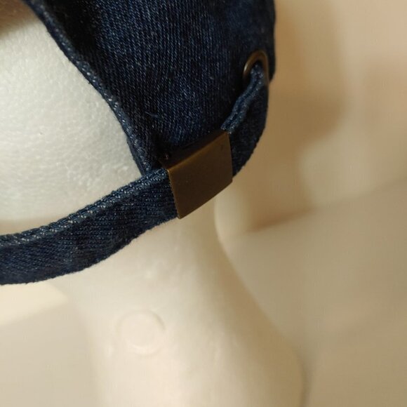 Vintage Denim Dad Hat California Flag Bear Baseball Jean Adjustable Kbethos - Picture 5 of 9